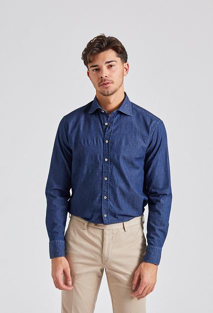 Stenströms Fitted Body Denim Mørkeblå